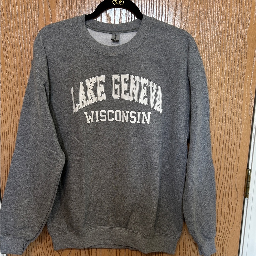Gildan Gray Crew Neck Sweater